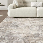 UERMEI Square Area Rugs : Washable 8x8 Neutral Modern Abstract Carpet - Image 7