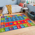 KC Cubs Bilingual Educational Kids Rug – English & Spanish ABC Alphabet by KCCubsKidsHomeandFurnishing
