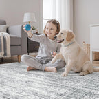Soalmost 3x5 Rug, Small Area for Kitchen, Machine Washable Non-Slip Throw Rug - Image 3