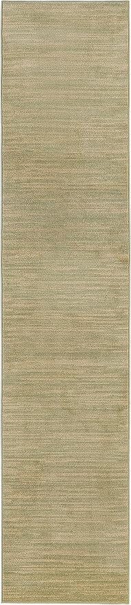 Nourison Home Nourison Essentials Green Gold 2'2" x 10' Area Rug - Image 3