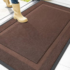 OLANLY Front Door Mat Indoor Outdoor Entrance, Waterproof All-Season, by OLANLY