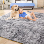 Tepook Fluffy Large Rugs for Living Room, 8x10 Area Rugs for Bedroom, Modern - Image 4