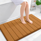 OLANLY Memory Foam Bath Mat 40x24, Super Soft Absorbent Bathroom Rugs, Quick Dry by OLANLY