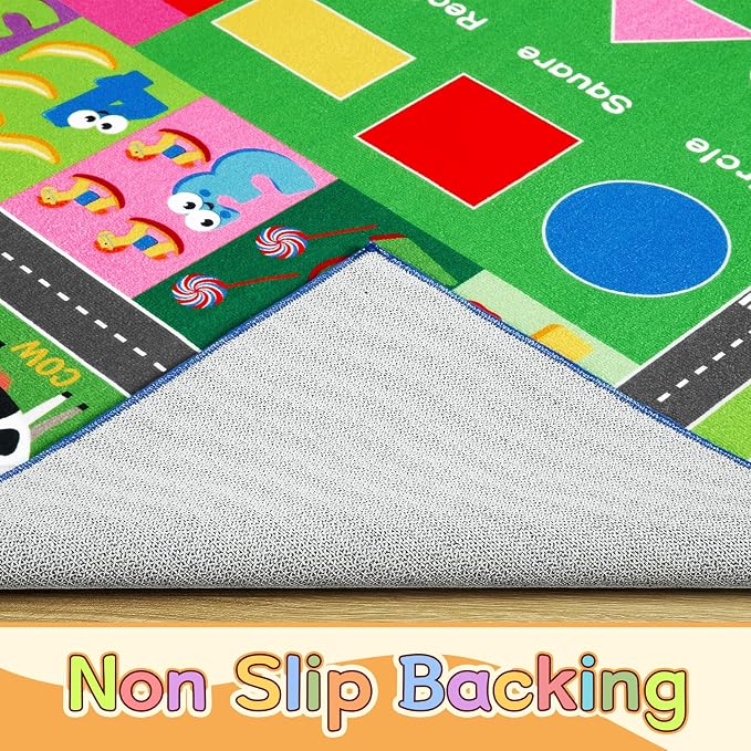 HOMORE Kids Educational Rug, Kids Collection Area Rug - Image 5