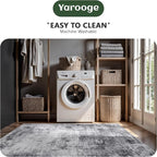 Living Room Rug 6x9, Abstract Modern Ultra Soft Washable Rug, Non Slip Carpet - Image 6