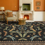 Hazo Haus Living Room Rug Black Boho 6x9 - Image 8