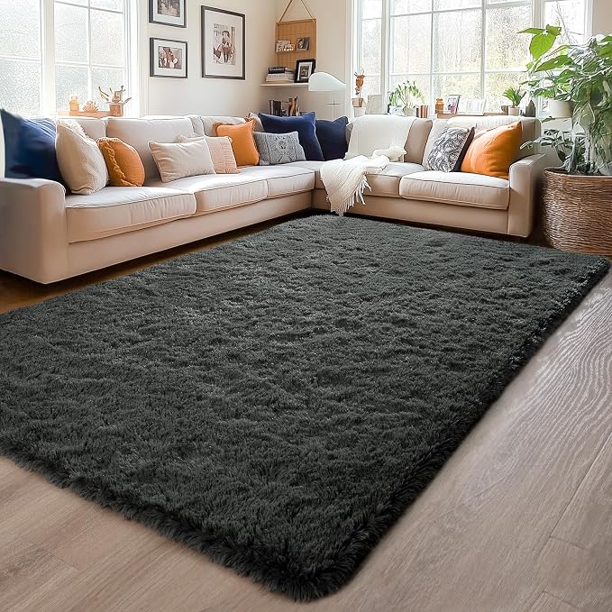 Chicrug Soft Area Rugs for Bedroom Living Room Plush Fluffy Rug 5x8 Feet - Image 2