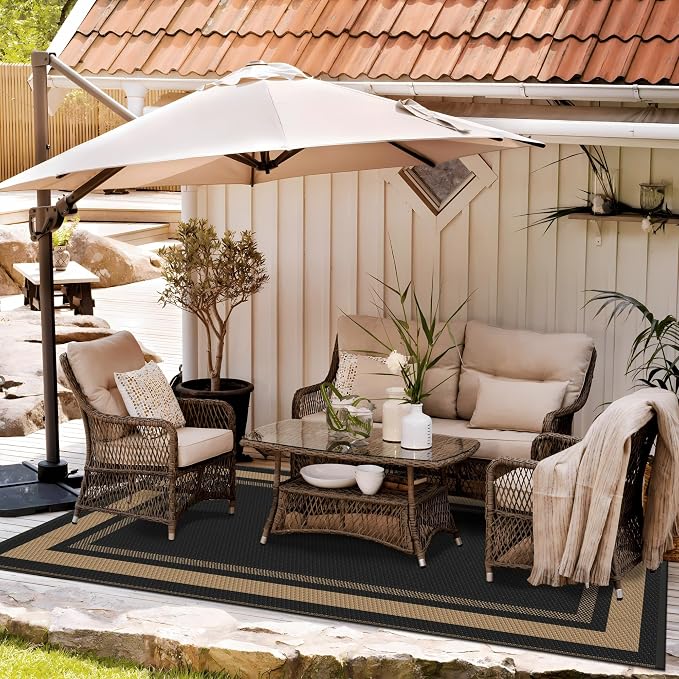GENIMO 6' x 9' Outdoor Rug Waterproof - Image 2
