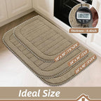 BEQHAUSE 24x40 Inch Kitchen Rug Mat Durable Kitchen Rugs Non-Slip Washable - Image 3