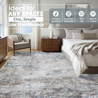 10x14 Area Rugs for Living Room Rug Washable: Abstract Large Rug Indoor Modern - Image 2