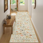 DUKINO Washable 2.6x10 Runner Rug, Non Slip Animal Print Runner Rug - Image 6
