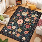 DUKINO 9x12 Area Rug, Floral Rugs - Image 7