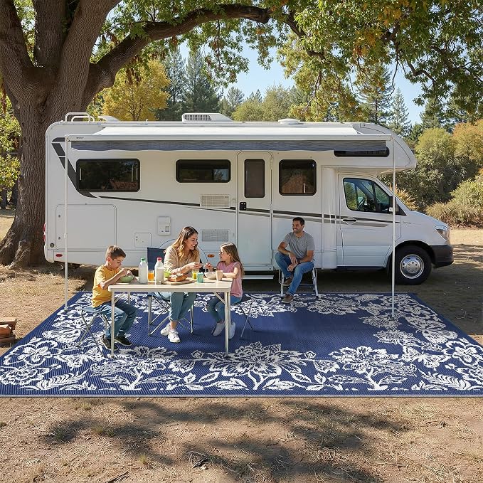 Garvee Outdoor Rugs 9' x 12’ Waterproof Reversible Mats, Large Area Plastic - Image 7