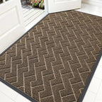 OLANLY Front Door Mat Indoor Outdoor Entrance, Waterproof All-Season, by OLANLY