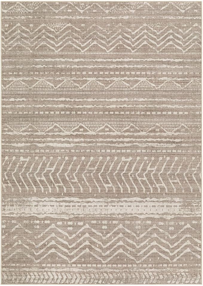 Nakagishi 6x10 Area Rugs Living Room: Washable Boho Large Neutral Soft - Image 9