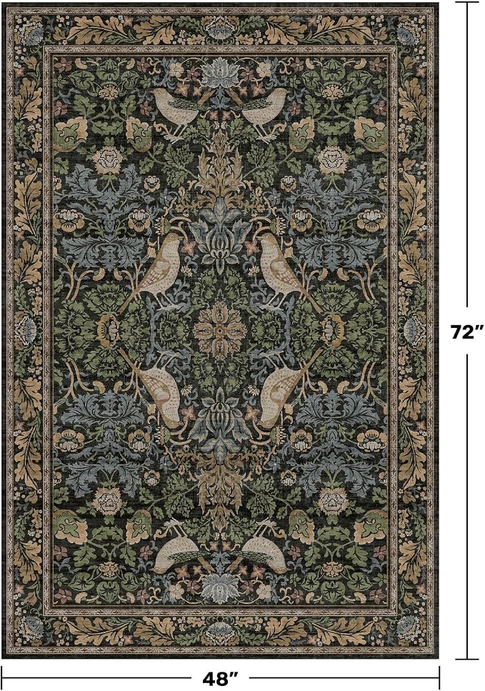 Washable 4x6 Area Rug for Living Room - Image 2