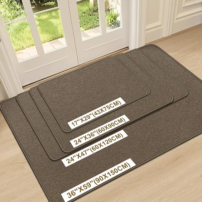 Ultra Thin Door Mat Indoor Entrance 24"x36", Low-Profile Indoor Door Mat - Image 6