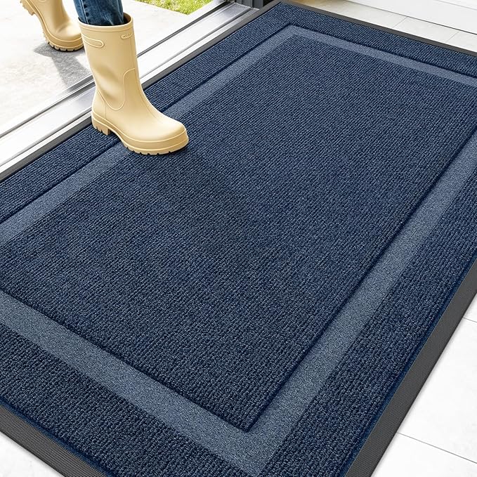 OLANLY Front Door Mat Indoor Outdoor Entrance, Waterproof All-Season, by OLANLY
