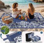 Garvee Outdoor Rugs 9' x 12’ Waterproof Reversible Mats, Large Area Plastic - Image 5
