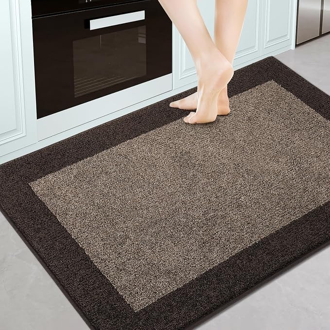 Machine Washable Kitchen Rug 32" x 48", Non Slip Indoor Door Rug, Absorbent by Unknown
