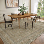 10x12 Area Rugs for Living room: Bedroom Rug Washable Vintage Stain Resistant - Image 5