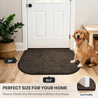 PURRUGS Dirt Trapping Door Mat Half Round 24" x 35.5", Non-Slip Machine - Image 8