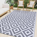 Smiry Waterproof Outdoor Rug 5x8 ft, Reversible Plastic Straw Patio Camping Rugs by Smiry