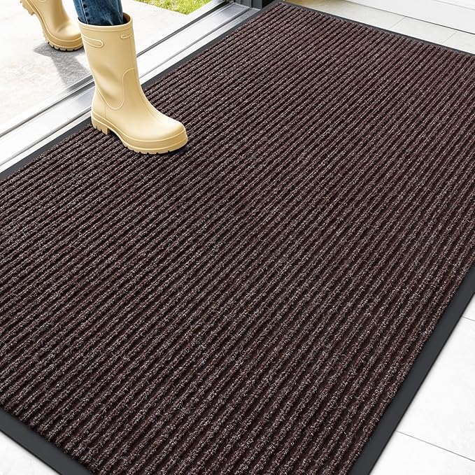 OLANLY Front Door Mat Indoor Outdoor Entrance, Waterproof Heavy Duty Doormat by OLANLY