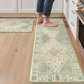 GENIMO Kitchen Mats for Floor 2PCs, Washable Anti Fatigue Mat for Cushioned by GENIMO