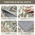Arenarug 2x3 Washable Small Rug Tropical Botanical Modern Floral Indoor - Image 4