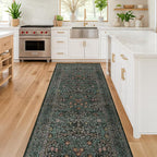 Dark Green 2x7 Long Washable Runner Rug Non Slip, Throw Rugs Runners - Image 6