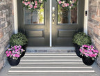 Black and White Striped Outdoor Rug 24'' x 51''Farmhouse Front Porch Rug - Image 7