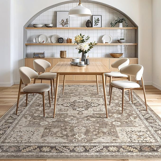 Vintage Living Room Area Rug 7x9 - Image 8