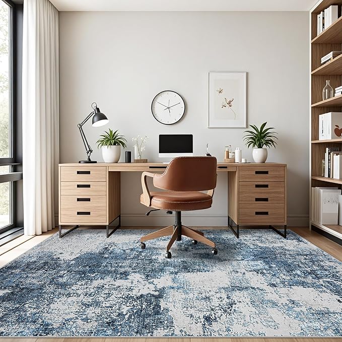 Area Rug 9x12 Living Room: Large Washable Rug - Image 4