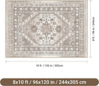 befbee Washable Rug 8x10 Area Rugs - Image 2