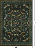 Dark Green Area Rugs 5x7 for Living Room - Image 2
