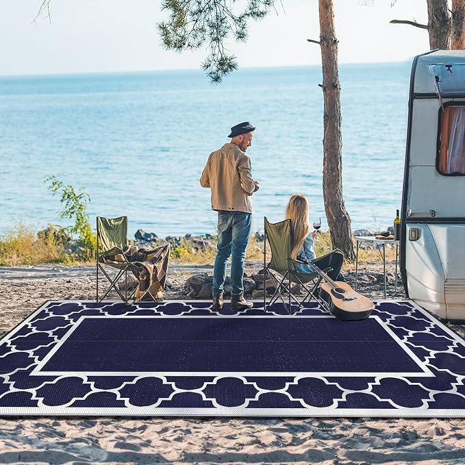 GENIMO 9' x 18' Outdoor Rug Waterproof - Image 3