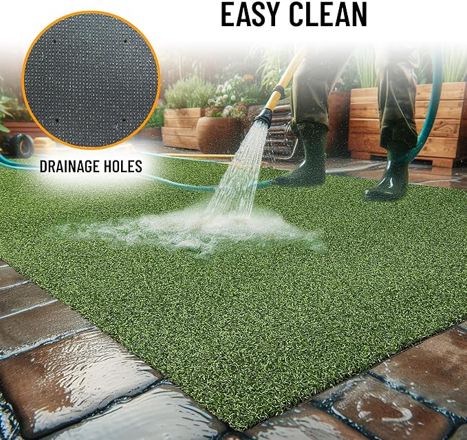 Ottomanson Artificial Turf Golf Hitting Mat 3' x 6' Indoor/Outdoor Waterproof - Image 4
