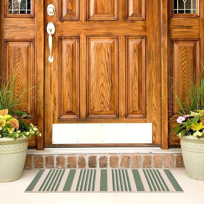 SAFAVIEH Courtyard Collection 2' x 3'7" Beige/Dark Green CY6062 Nautical - Image 8