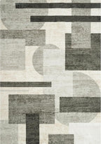 Modern Rug for Living Room 8x10: Geometric Soft Low Pile Carpet for Bedroom - Image 7
