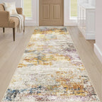 Runner Rug Kitchen Washable Rugs: 2x5 Non-Slip Abstract Soft Modern Stain - Image 4