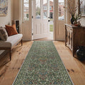 GENIMO Floral Washable Runner Rug 2’6” x 7’, Non-Slip Long Hallway Carpet by GENIMO