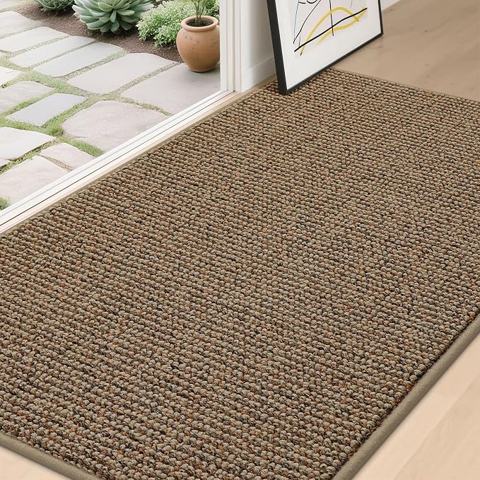 BEQHAUSE Dirt Trapper Door Mat 36" x 60", Non-Slip Washable Doormats Entrance by BEQHAUSE