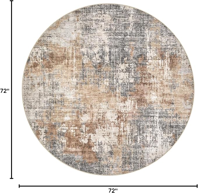 DMOYEST 6ft Round Area Rug Living Room Rugs - Image 2