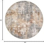 DMOYEST 6ft Round Area Rug Living Room Rugs - Image 2