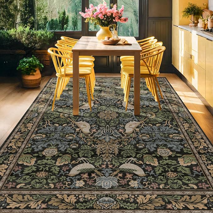 Vintage 9x12 Dining Room Rugs for Under Table - Image 6