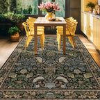 Vintage 9x12 Dining Room Rugs for Under Table - Image 6