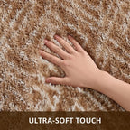 Ophanie 8x10 Brown and White Diamond Striped Rugs - Image 2