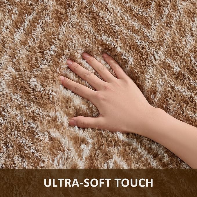 Ophanie 9x12 Brown and White Diamond Striped Rugs - Image 2
