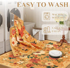 DUKINO 2x4 Rug for Entryway, Washable Kitchen Floral Runner Rug - Image 7